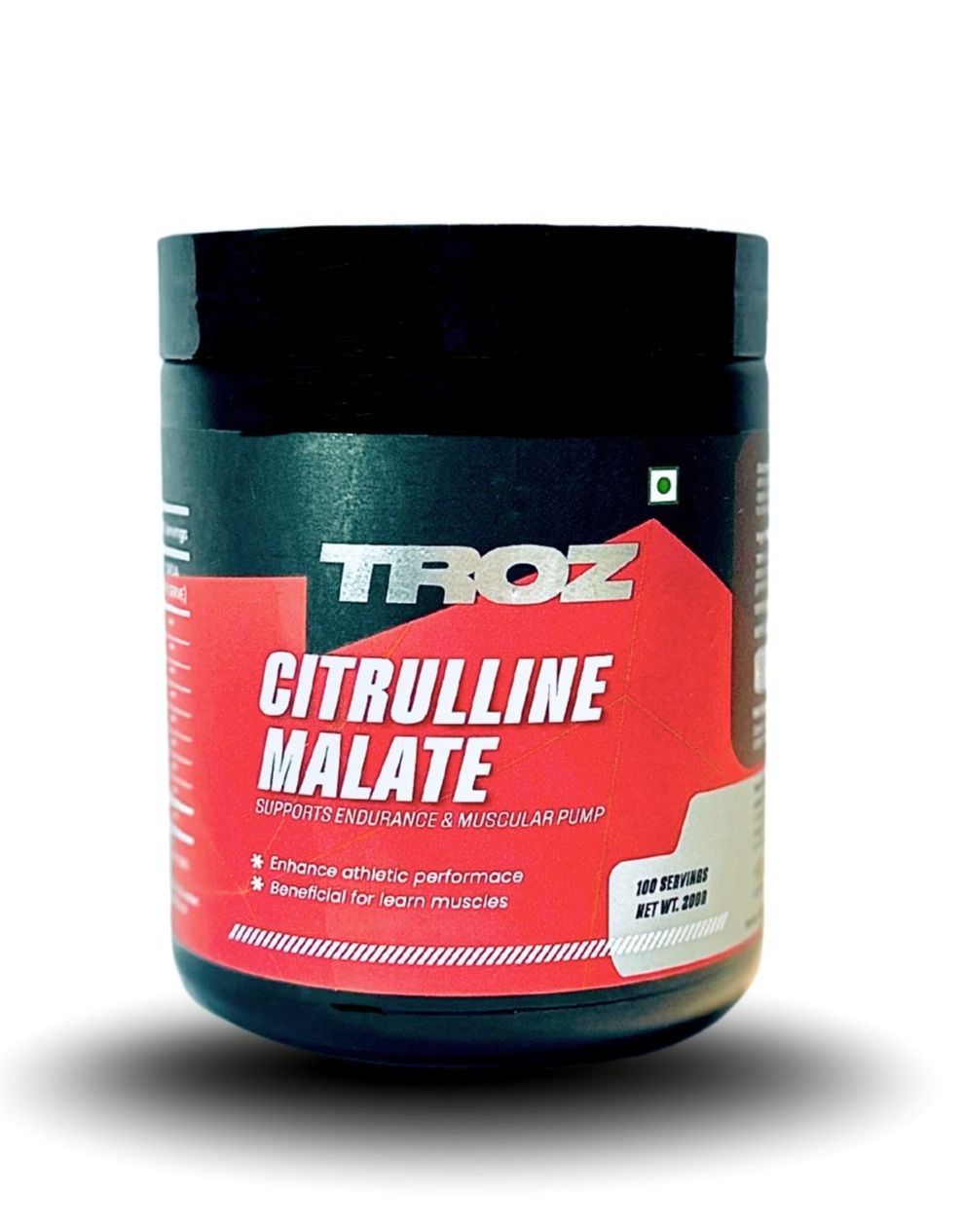 Troz Citrulline Malate [100 Servings]|2000 Mg|Pre Workout Powder|Enhance Muscle Pumps|Improve Muscle Vascularity|Nitric Oxide Booster| 200 Gm