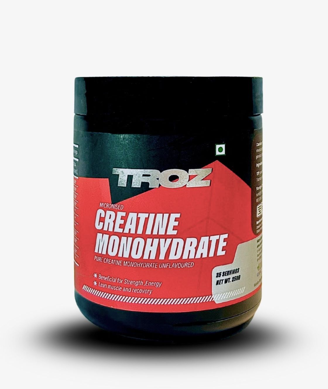 Troz - Creatine Monohydrate Micronised (250g, 83 Servings) 100% Pure Creatine | Unflavored | Supports Athletic Performance and Power
